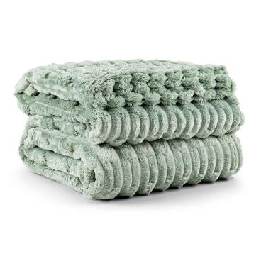 Imagem de Cobertor Manta Alaska Casal Queen 2,40m X 2,20m Manta Flannel Soft - Verde Orvalho - 10...