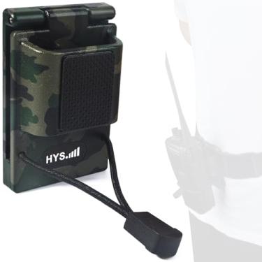 Imagem de HYS Walkie-Talkie com suporte de clipe de cinto, coldre de transporte de plástico protege o APX8000 APX6000 APX4000 GP328 UV5R enquanto fornece uma maneira conveniente de prender o rádio ao seu cinto