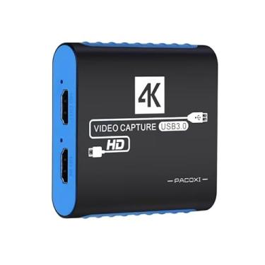 Imagem de Placa de captura para streaming, captura HDMI 1080p 60Hz com entrada e passagem 4K 30Hz, placa de captura de vídeo HDMI para jogos, PS5, PS4, Switch, Xbox e PC