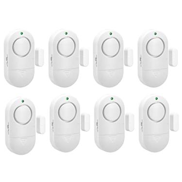 Imagem de Zabree Alarme De Porta E Janela - 120Db Segurança Residencial Contra Roubo (Pacote Com 8) Para Janela, Geladeira, Garagem, Sala, Piscina, Escritório, Loja