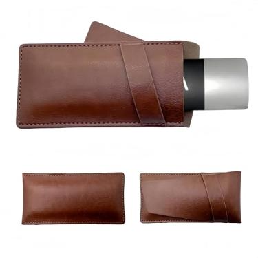 Imagem de JKCWOTS Capa Protetora Para Kardiamobile 6L, Dispositivo De Eletrocardiograma Pessoal/Kardia Mobile 6, Elegante E Leve, Em Poliuretano (Marrom)