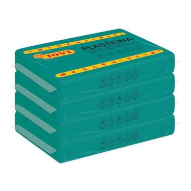 Imagem de Jovi Modeling Clay, 3 Pounds Total, 4 Non-Drying Bars, 0.77 lb Each, Arts and Crafts (Dark Green)