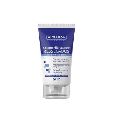 Imagem de Creme Hidratante para Áreas Ressecadas 50g Óleo de Castanha Uréia Vitamina-E 50g Vini Lady-Unissex