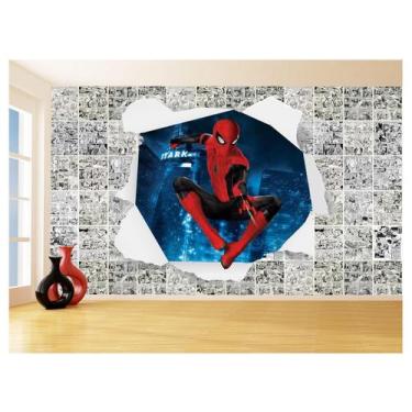 Imagem de Papel De Parede 3D Heróis Página Quadrinhos Hq 3,5M Nhma172 - Você Dec