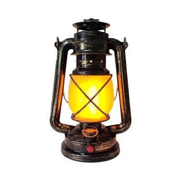 Imagem de Lâmpada De Mesa LED Recarregável Vintage Retro 3 Modos Portátil Lanter