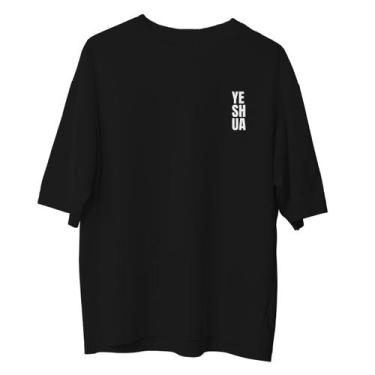Imagem de Camiseta Cristã Oversized - Yeshua  Preta - Penkal Personalizados, P