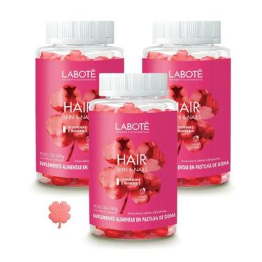 Imagem de Labotê Kit de Vitamina em goma para cabelo, pele e unha - 60 gomas 3 u