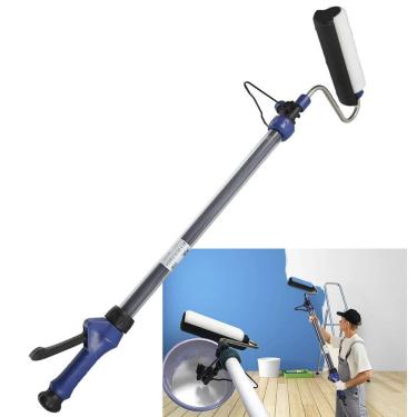 Imagem de Rolo de Tinta Pintura Com Reservatorio Profissional Cabo Retratil Tintura Parede Teto Deck Casa 