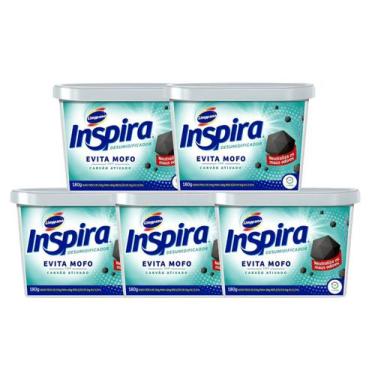 Imagem de Kit 5 unidades Evita Mofo Limppano 180g Carvão Ativado