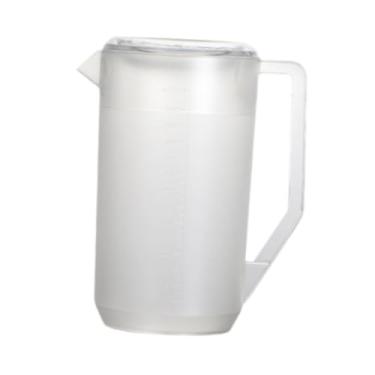Imagem de WeiLaiKeQi Jarra com Balança Chaleira para Chá Gelado Recipiente Versátil para Jarra de Água para Geladeira Catering Restaurante Limão Água Leite, 2400ml Transparente