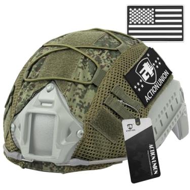 Imagem de ACTIONUNION Capa de capacete tático Airsoft para capacete PJ/BJ/MH (RC)