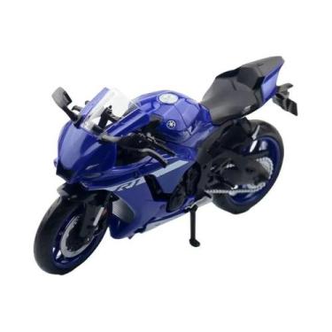 Imagem de Modelo De Brinquedo De Liga Metálica Para Motocicleta Yamaha YZF-R1M E