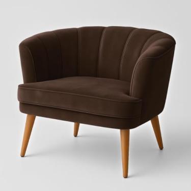 Imagem de Poltrona Aconchegante para Sala de Estar Estofada Reforçado MOBLAN decor (Marrom)