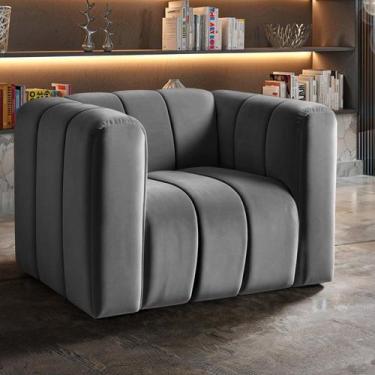 Imagem de Poltrona Decorativa Retrô Moderna Sala de Estar - BELLA DECOR