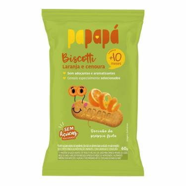 Imagem de Biscoito Infantil Papapá Biscotti Laranja e Cenoura 60g