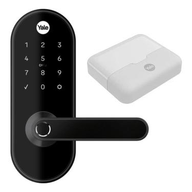 Imagem de Fechadura Eletronica Digital Biometria Tag Resit. Agua Yale