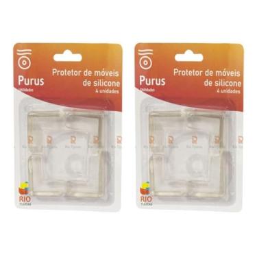 Imagem de Protetor De Silicone Quina Canto De Mesa Bebê Criança 8 Unid