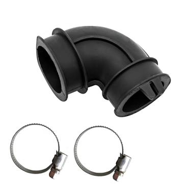 Imagem de WD24X33918 Kit universal de bomba de circulação de lava-louças para mangueira de cotovelo de depósito (com 2 braçadeiras) - Compatível com máquinas de lavar louça GE/HOTPOINT | Mangueira de