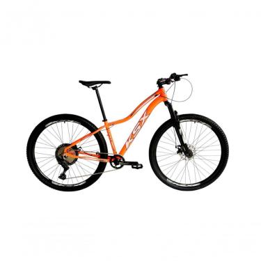 Imagem de Bicicleta Aro 29 Ksx Sd7 Feminina 12v Garfo Com Trava K7 11/50 Freios Hidráulicos Kit 1x12 - Laranja Tam. 17
