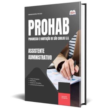 Imagem de Apostila Prohab 2025 Assistente Administrativo - Apostilas Opção