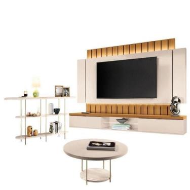 Imagem de Home Suspenso Illusion Cinamomo Off White E Aparador Infinity E Mesa D