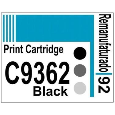 Imagem de Etiqueta para Cartucho HP92 Black (C9362) - 10 unidades - InkPrinter