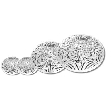 Imagem de Kit Pratos Hero Mute Par Chimbal 14 + Crash 18 + Ride 20