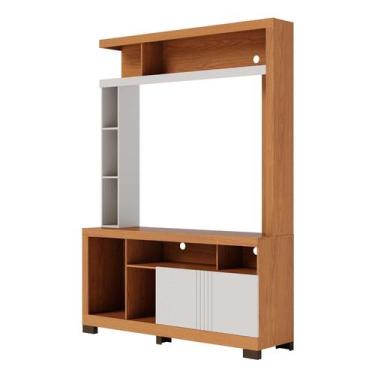 Imagem de Estante Home Theater Elba Freijó Off White Matte - Colibri