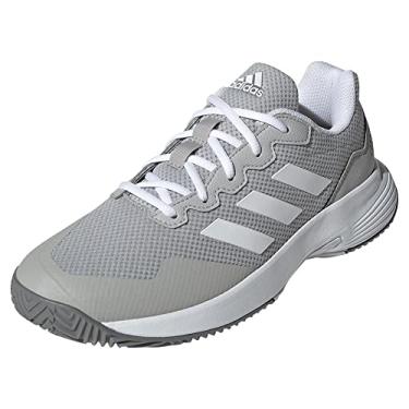Imagem de adidas Tênis masculino Gamecourt 2.0, Cinza dois/branco/cinza três, 42