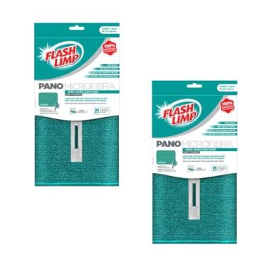 Imagem de Kit com 2 Pano Microfibra para Chão com Furo 50x60 Flash Limp FLP6735