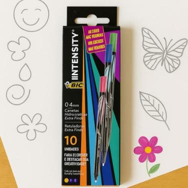 Imagem de Caneta Bic Intensity Ponta 0.4mm com 5 Cores Sortida Caixa c/10 Unidad