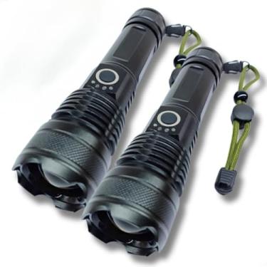 Imagem de Lanternas Super Potente T9 Tática Mais Forte Do Mundo Sitio Fazenda Acampamento Camping Segurança Recarregável USB