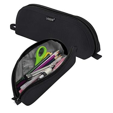 Imagem de Gloppie Estojo para lápis, estojo para caneta, estojo para lápis simples, bolsa de armazenamento para lápis, suporte para caneta, organizador de tecido, zíper, bolsa para canetas, materiais escolares para estudantes, crianças, adultos