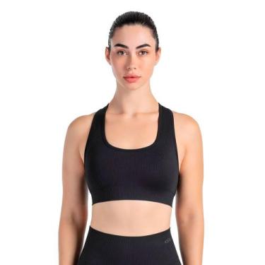 Imagem de Top Feminino Olympikus Knit Minimal Preto, Preto, G