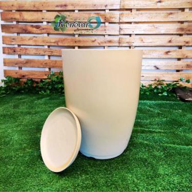 Imagem de Vaso Para Plantas Polietileno Liso Luxo Sala Piscina Jardin2 - Renovar