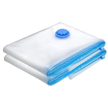 Imagem de Kit com 2 Saco A Vacuo para Roupas, Cobertores Edredom, Economia de Espaço 80% 70x110 cm Grande Bag Espaço