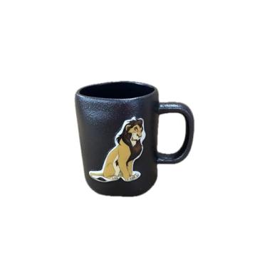 Imagem de Rae Dunn Disney Villains Caneca de chá de cerâmica preta, cicatriz do Rei Leão (Be Prepared)