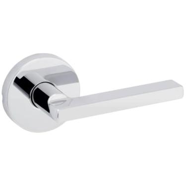 Imagem de Kwikset 720HFLRDT-26 720HFLRDT Conjunto de ma aneta de porta de passagem Halifax com rosa redonda