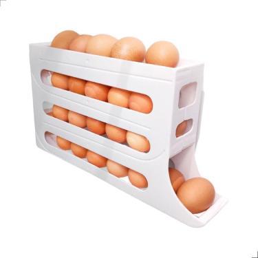 Imagem de Porta Ovos Dispenser Organizador De Geladeira 4 Andares
