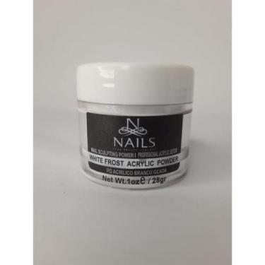 Imagem de PO ACRILICO WHITE FROST 28g - NoBrand