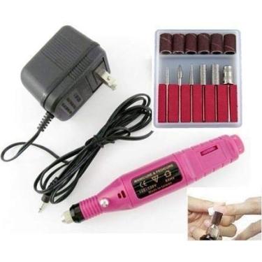 Imagem de Lixa de Unha Elétrica Para Unha Gel Acrigel Manicure Pedicure Profissional (Rosa)