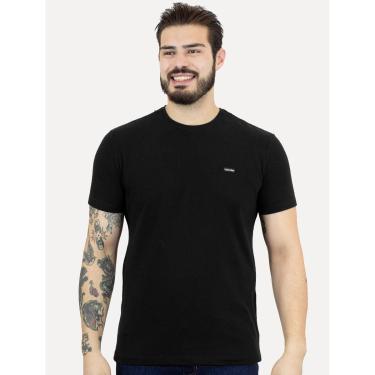 Imagem de Camiseta Calvin Klein Masculina Piquet Orgânico Preta-Masculino