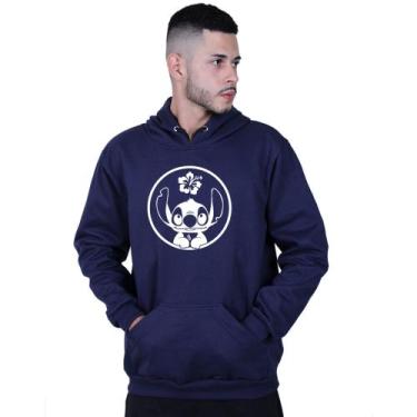 Imagem de Moletom Unissex Canguru Lilo Stitch Ohanna - Lafre, Azul marinho, M