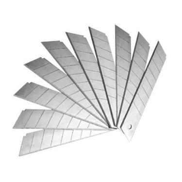 Imagem de Kit 10 Lâminas Para Estilete 18mm Refil Afiada Precisão - BERTO IMPORT