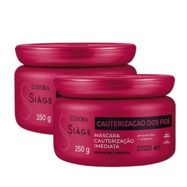Imagem de Kit 2 Máscara Eudora Siàge Cauterização dos Fios 250g