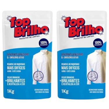 Imagem de 2 Unidades Tira Mancha Roupas Top Brilho Percarbonato de Sodio 100%