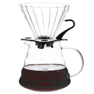 Imagem de Unbreakable - Cafeteira de 720 ml, gotejador de vidro borossilicato resistente ao calor com suporte de filtro, cafeteira manual sem BPA para uso doméstico e no escritório