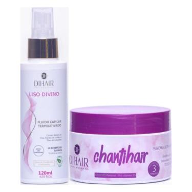 Imagem de Kit Máscara Hidratação E Protetor Térmico Liso Divino Dihair - Dihair 