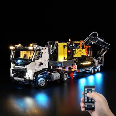 Imagem de Kyglaring Kit De Iluminação Led Para Technic Volvo Fmx Lkw Mit Ec230, Conjunto Modelos Elétricos Raupenbagger, Compatível Com Lego 42175, Conjuntos Não Incluídos (Controle Remoto)