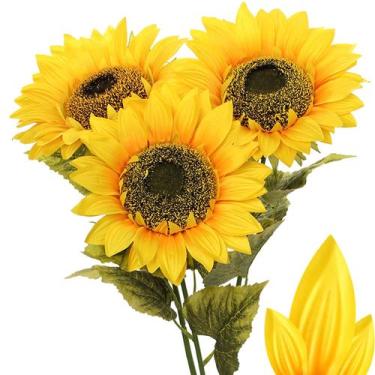 Imagem de Flores artificiais DILATATA Girassóis 9 em plena floração 84cm
